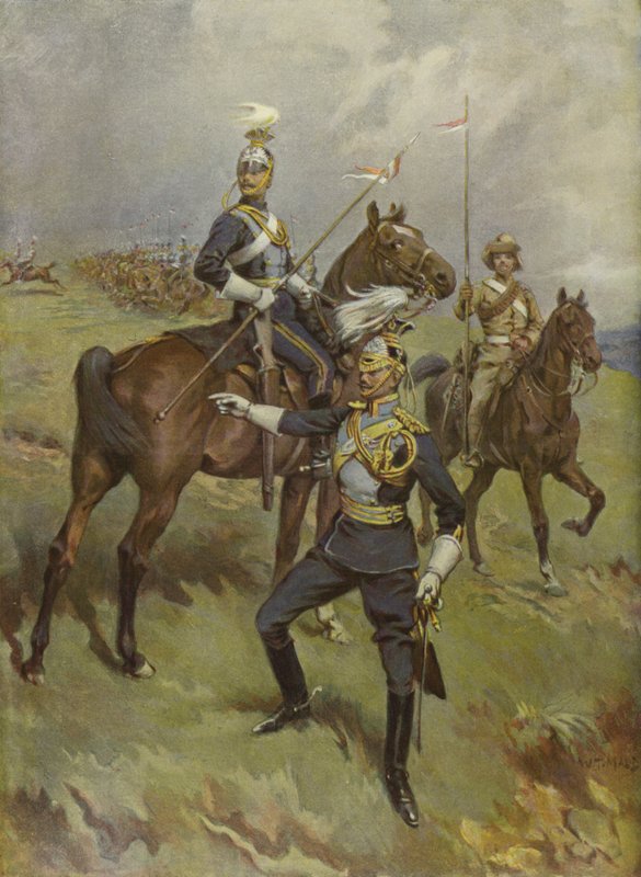 Soldados británicos de los 21º Lanceros (Emperatriz de la India) de William T. Maud