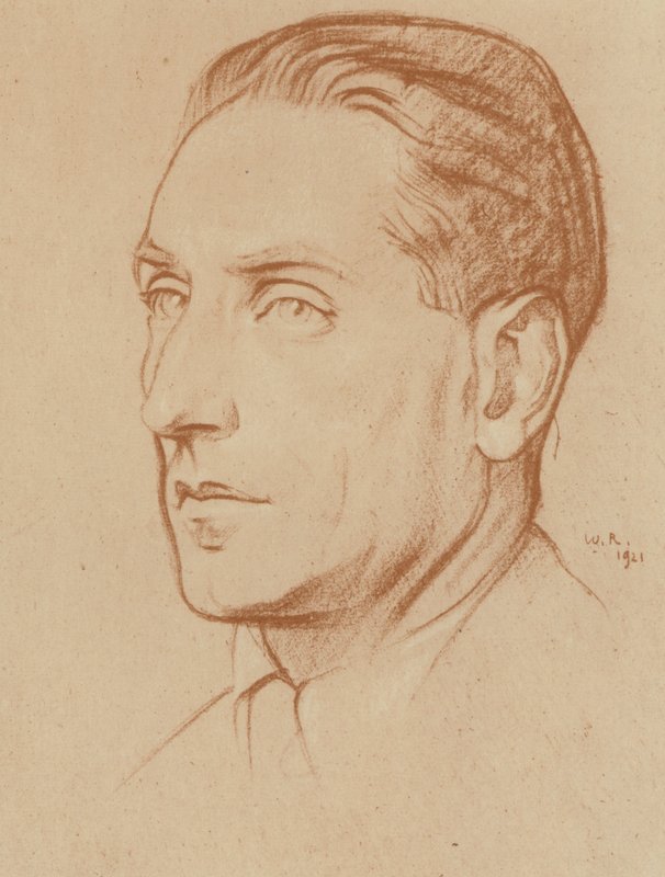 Compton Mackenzie (lito) de William (after) Rothenstein