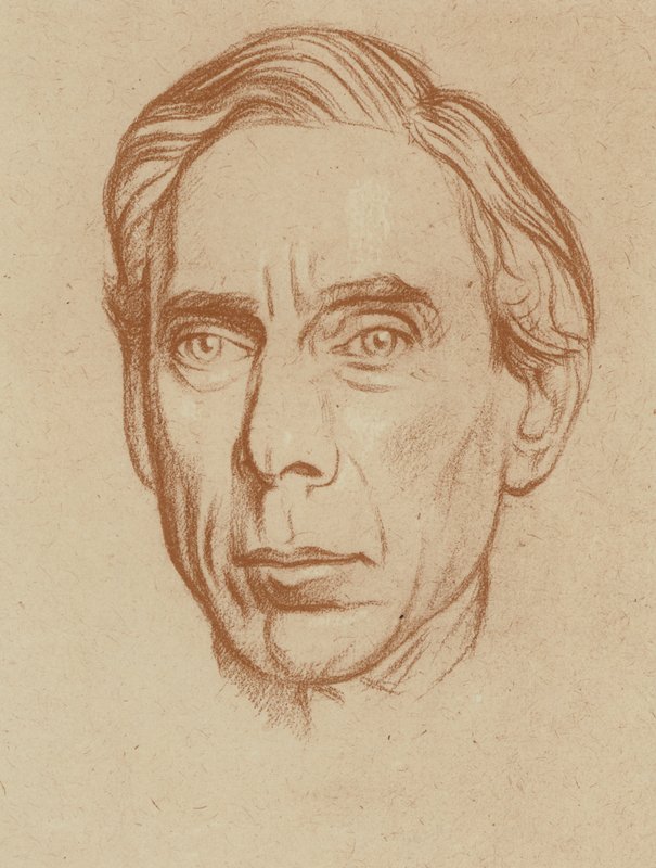 El Hon Bertrand Russell (lito) de William (after) Rothenstein