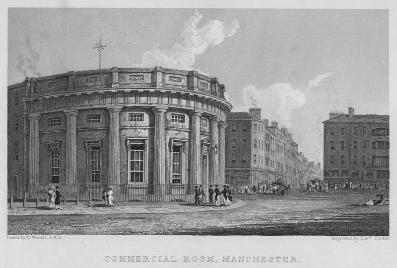 Sala Comercial, Manchester (grabado) de William (after) Westall