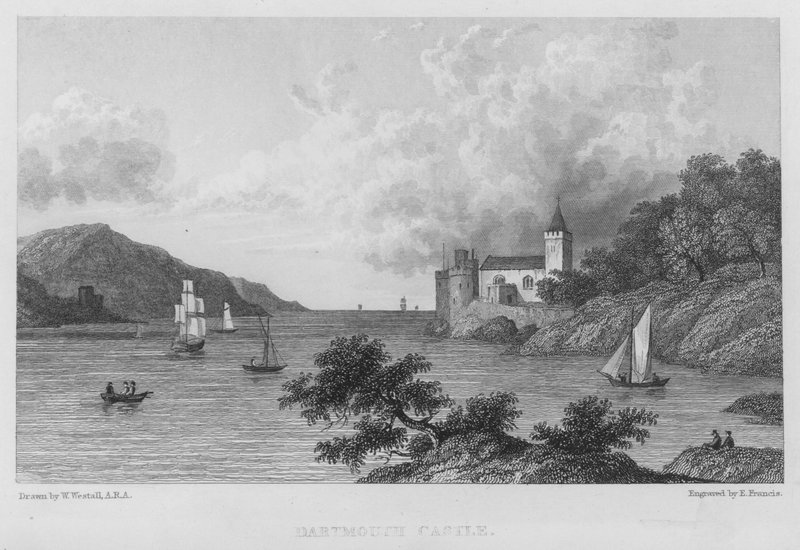 Castillo de Dartmouth (grabado) de William (after) Westall