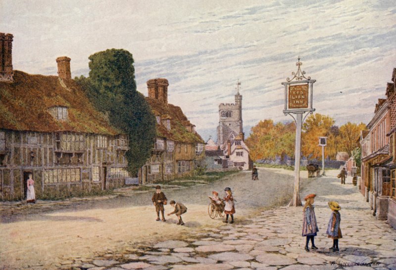 Biddenden (litografía en color) de William Biscombe Gardner