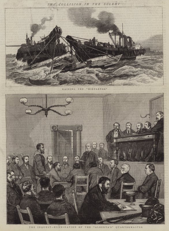 La Colisión en el Solent de William Edward Atkins
