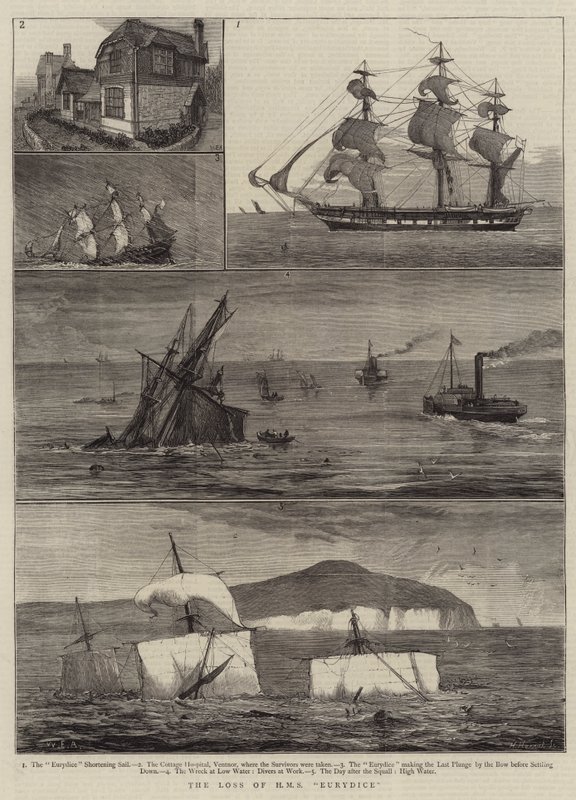 La pérdida del HMS Eurydice de William Edward Atkins