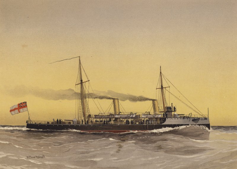 HMS Speedwell, cañonera torpedera de William Frederick Mitchell