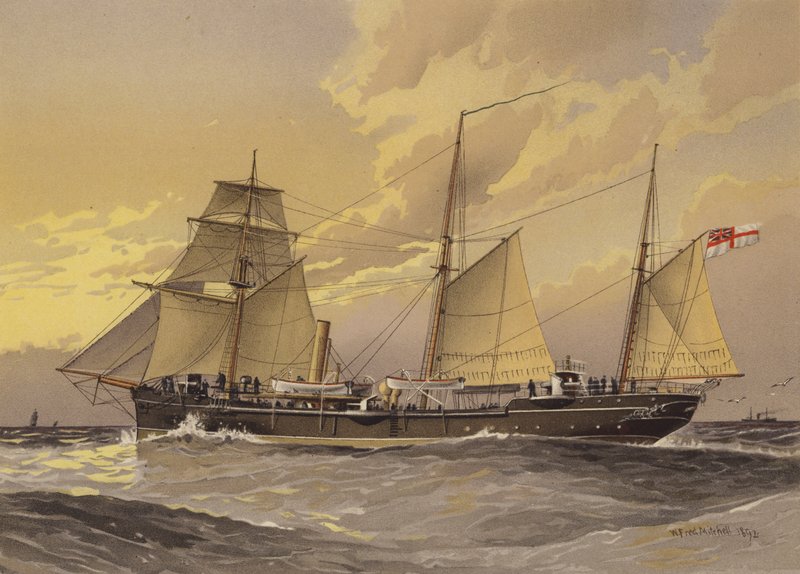 HMS Thrush, cañonera de primera clase de William Frederick Mitchell