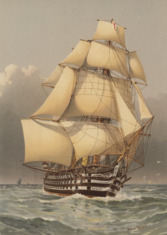 HMS Victoria, 121 cañones de William Frederick Mitchell