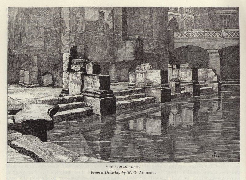 El Baño Romano en Bath de William Grylls Addison