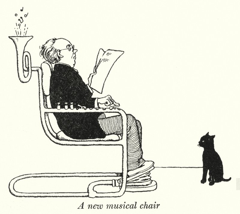 Una nueva silla musical de William Heath Robinson