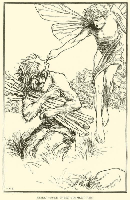 Ariel solía atormentarlo a menudo de William Heath Robinson