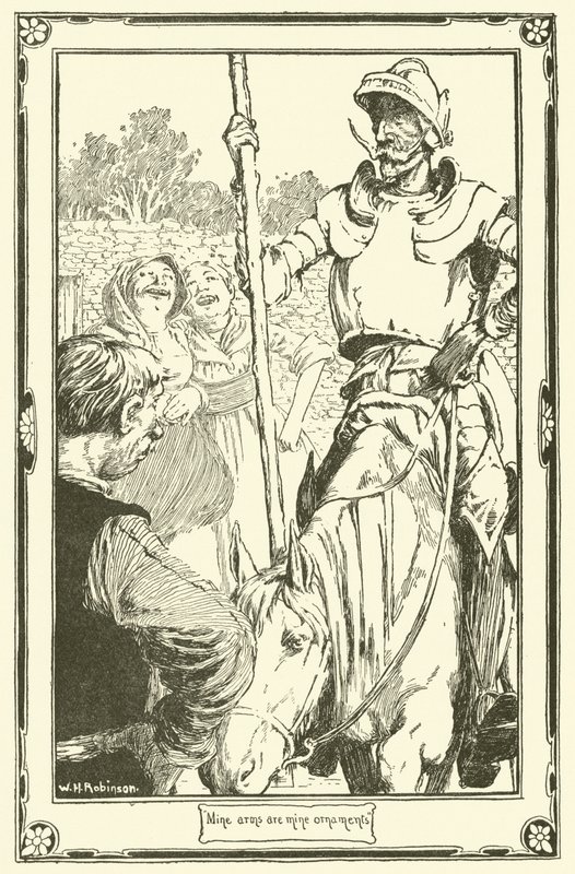Ilustración para Don Quijote de William Heath Robinson