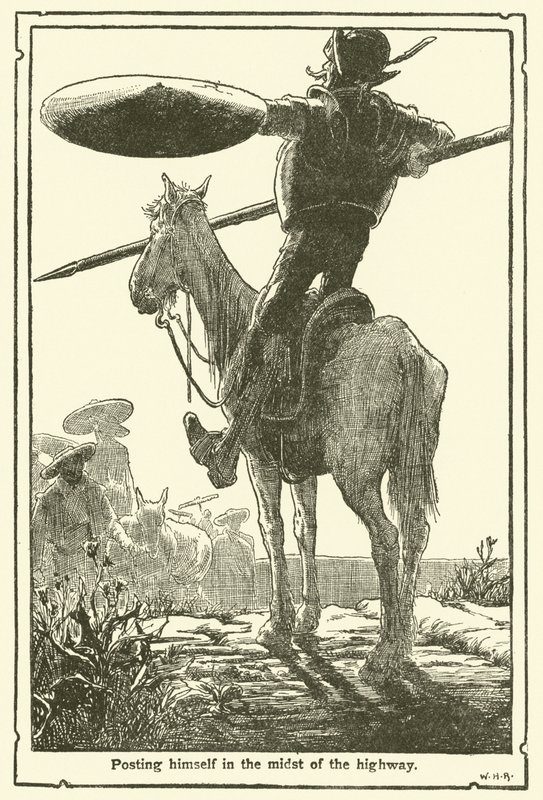 Ilustración para Don Quijote de William Heath Robinson