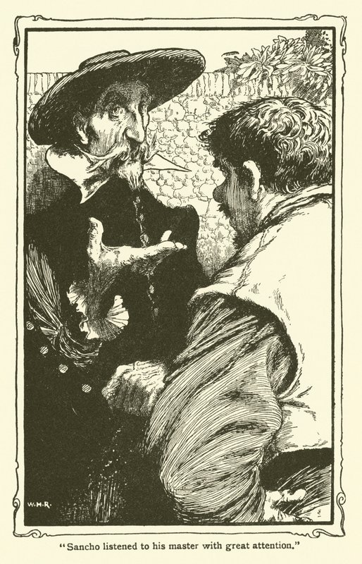 Ilustración de Don Quijote de William Heath Robinson