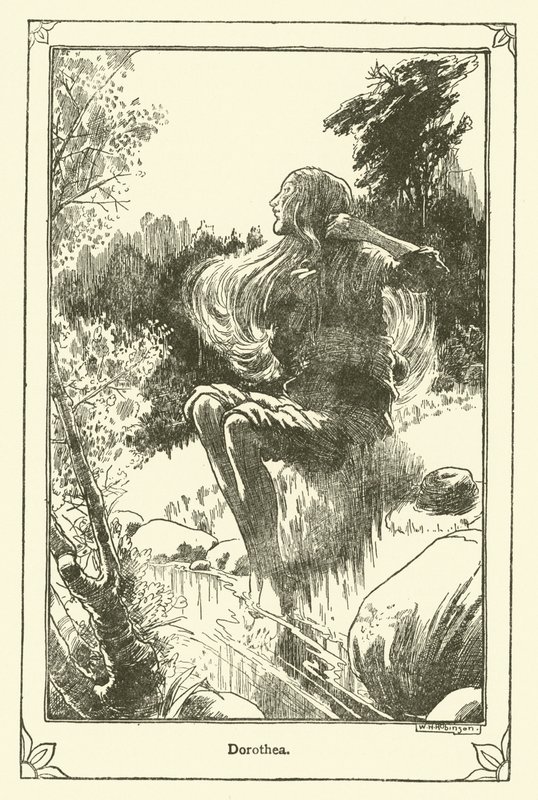 Ilustración para Don Quijote de William Heath Robinson