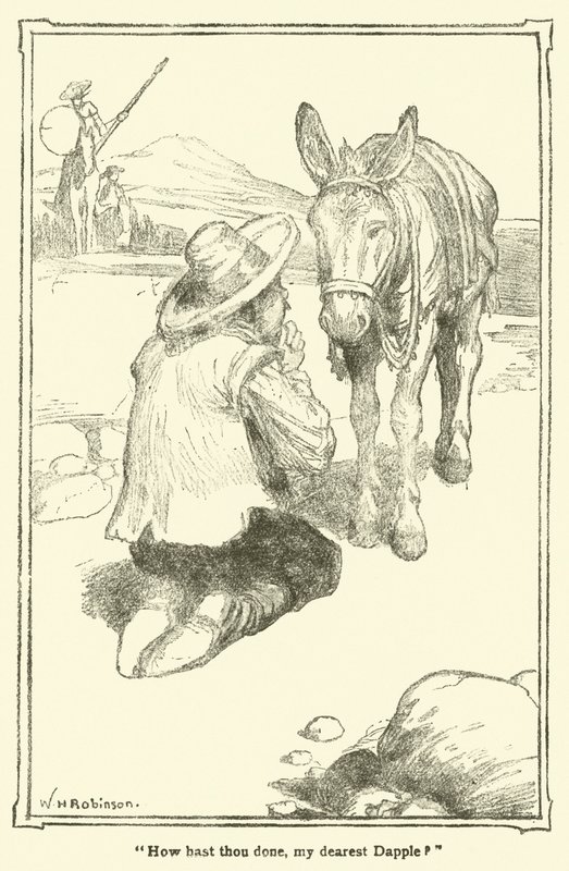 Ilustración para Don Quijote de William Heath Robinson