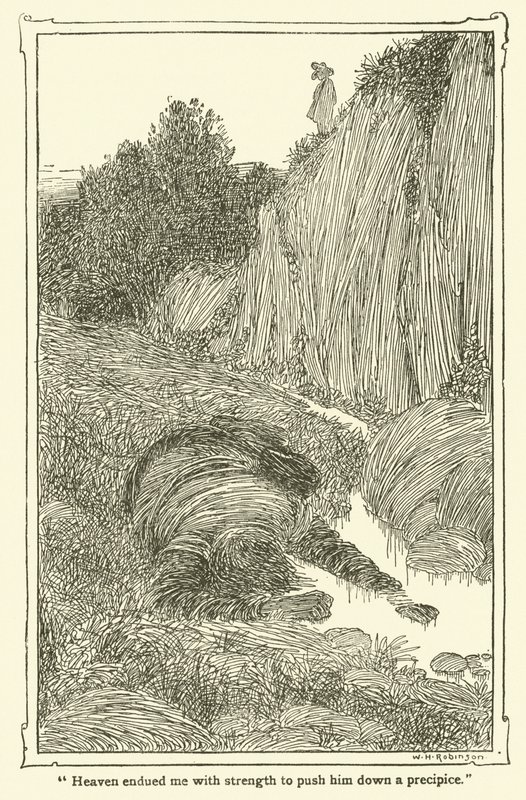 Ilustración de Don Quijote de William Heath Robinson