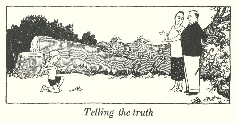 Diciendo la verdad de William Heath Robinson