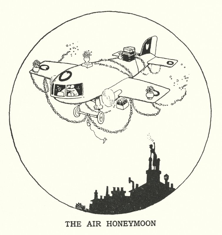 La luna de miel aérea de William Heath Robinson