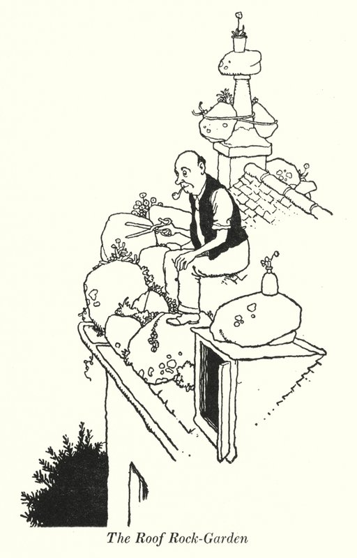 El Jardín de Rocas en el Techo de William Heath Robinson