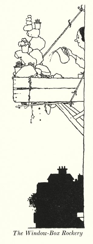 El roquedal de la ventana (litografía) de William Heath Robinson
