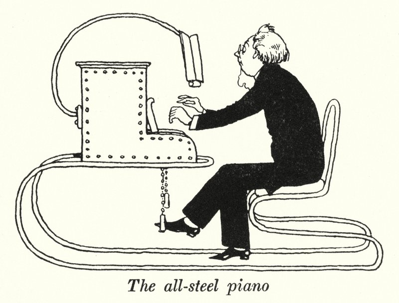 El piano de acero de William Heath Robinson