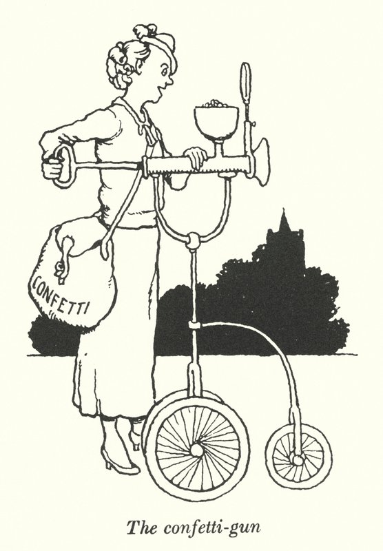 El cañón de confeti de William Heath Robinson
