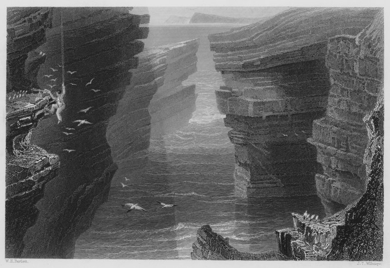 Cala en Malbay de William Henry (after) Bartlett