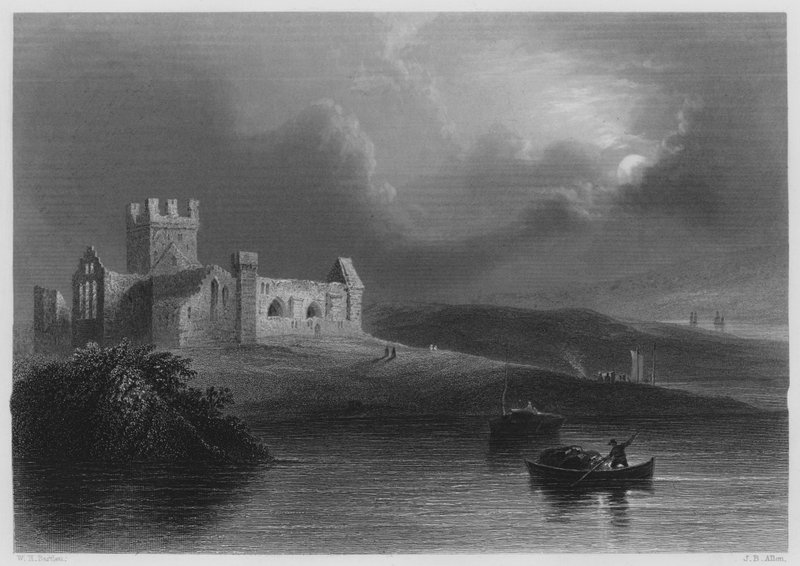 Abadía de Dunbrody (grabado) de William Henry (after) Bartlett