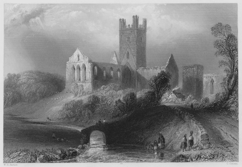Abadía de Jerpoint de William Henry (after) Bartlett