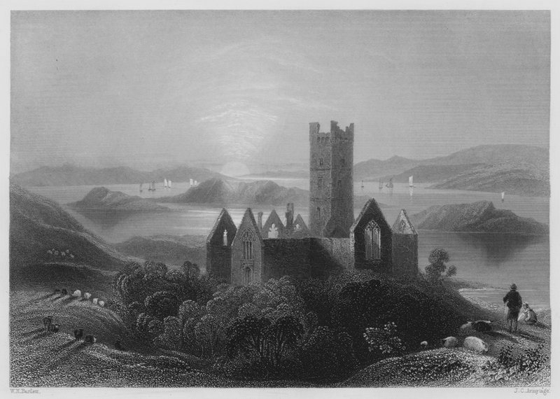 Abadía de Roserk de William Henry (after) Bartlett