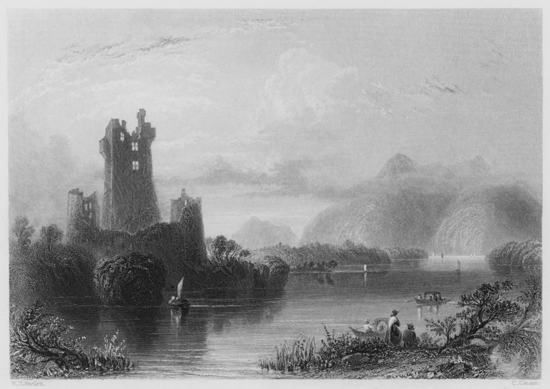 Castillo de Ross, Killarney de William Henry (after) Bartlett