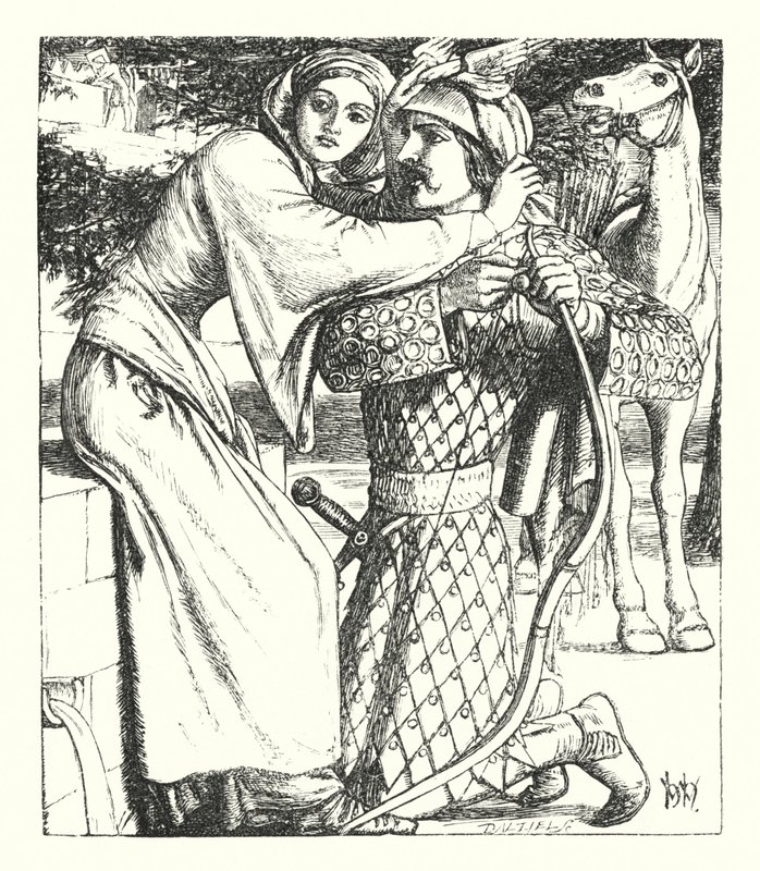 La Balada de Oriana de William Henry (after) Hunt