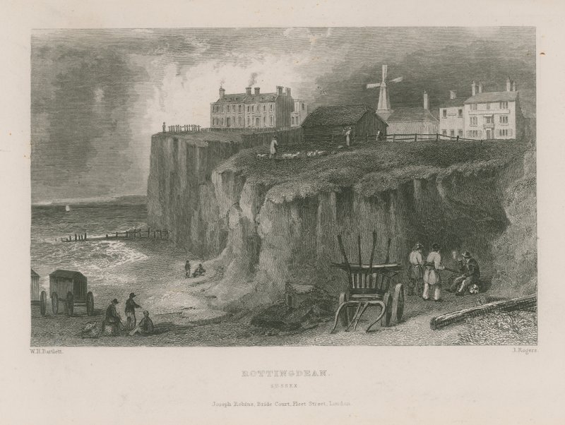 Vista General de Rottingdean de William Henry Bartlett