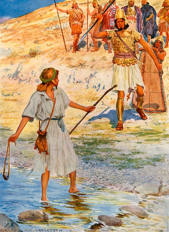 David y Goliat de William Henry Margetson