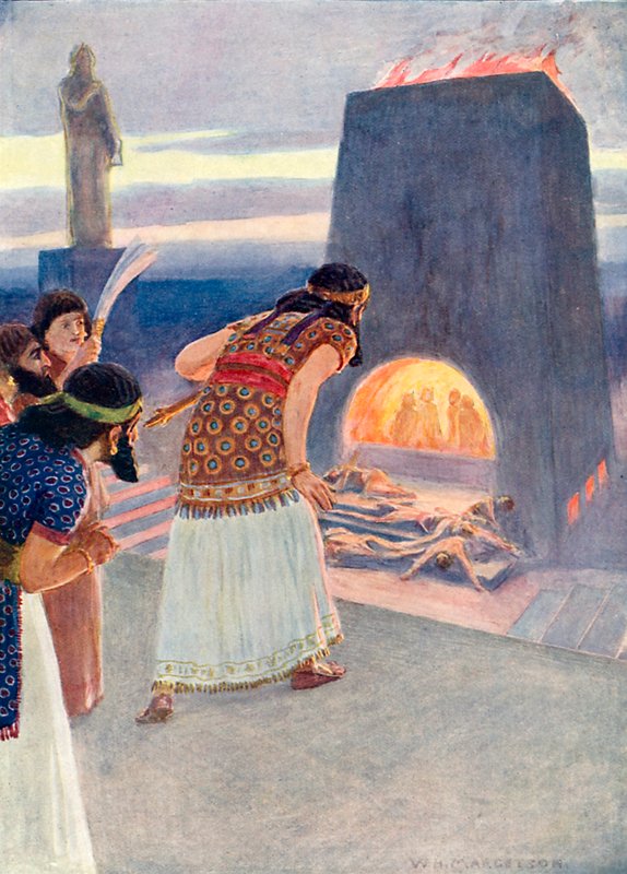 El horno ardiente de William Henry Margetson