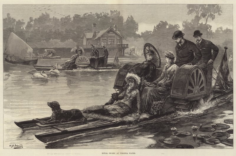 Picnic real en Virginia Water de William Heysham Overend
