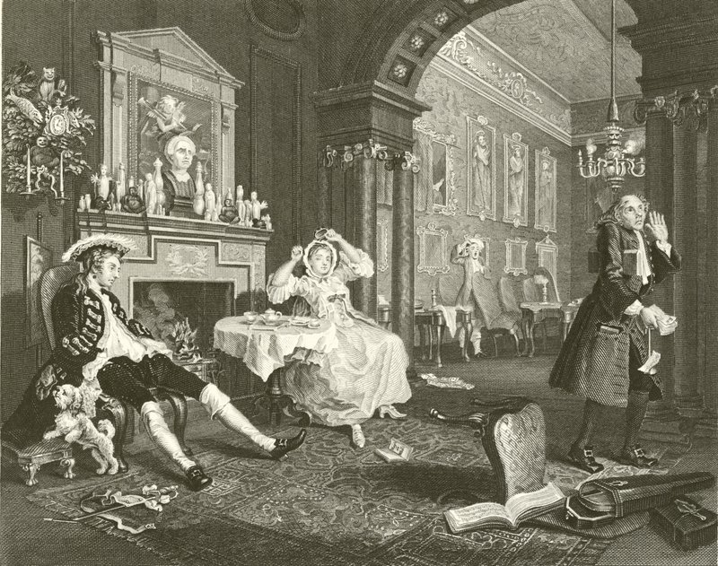 Matrimonio a la Moda de William Hogarth