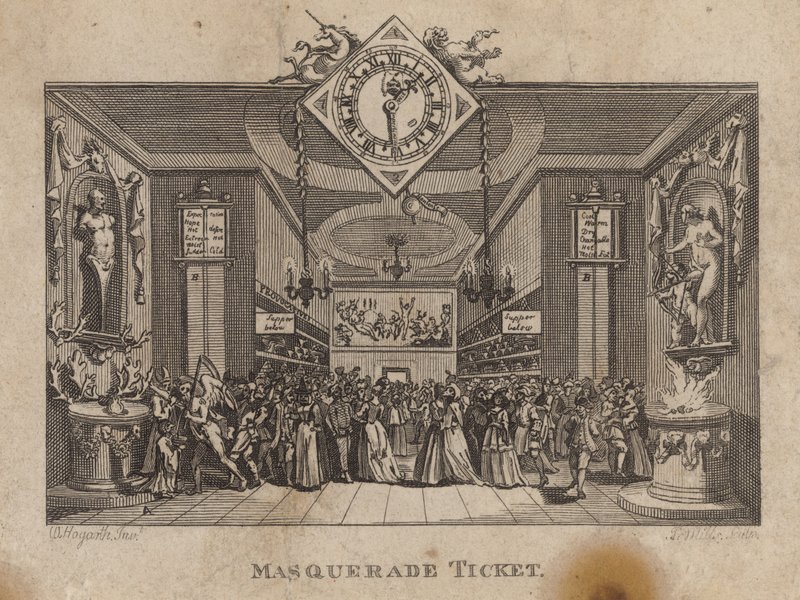 Entrada para el Baile de Máscaras de William Hogarth