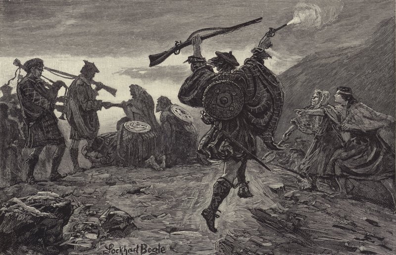 Rob Roy recibido por su clan de William Lockhart Bogle