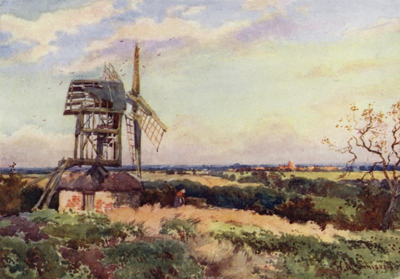 Molino de viento de Madingley de William Matthison