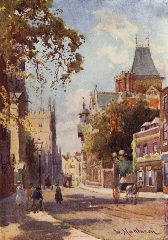 Trumpington Street desde Peterhouse de William Matthison