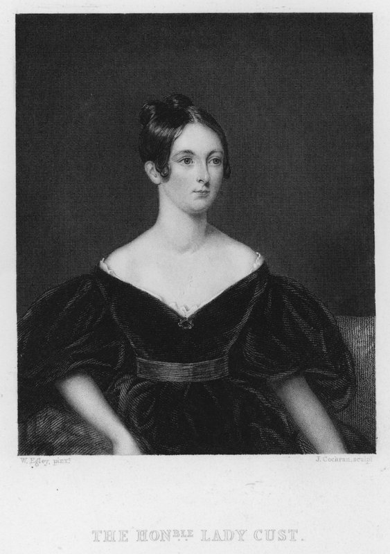 Lady Cust (grabado) de William Maw Egley