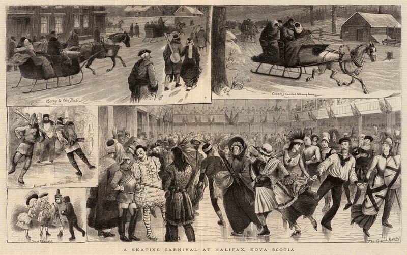Un carnaval de patinaje en Halifax, Nueva Escocia de William Ralston