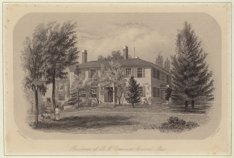 La residencia de Ralph Waldo Emerson de William Rickarby Miller