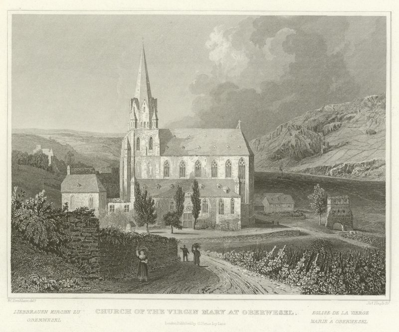 Iglesia de la Virgen María en Oberwesel de William Tombleson