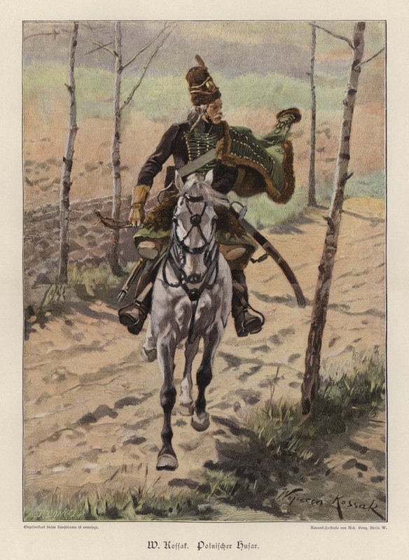 Húsar polaco de Wojciech Kossak