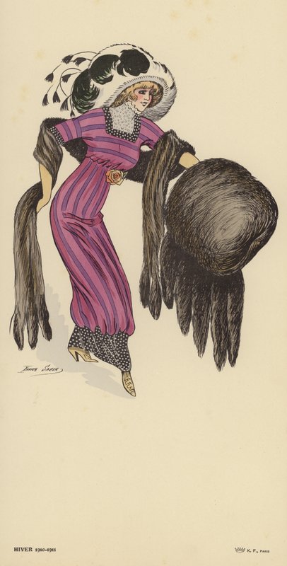 Moda de invierno 1910-1911 de Xavier Sager