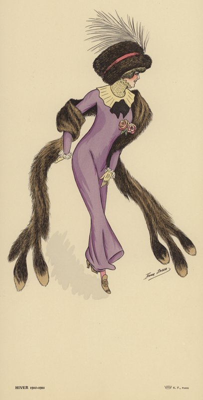 Moda de invierno 1910-1911 de Xavier Sager