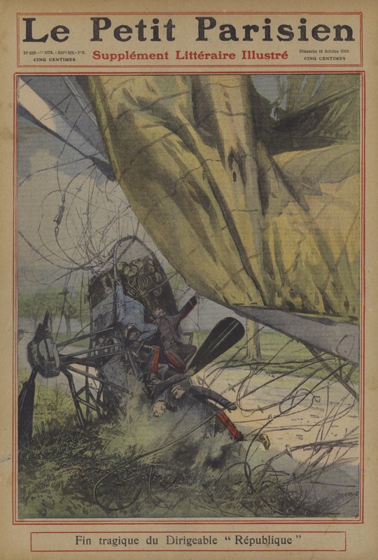 Trágico final del dirigible francés La République de Carrey
