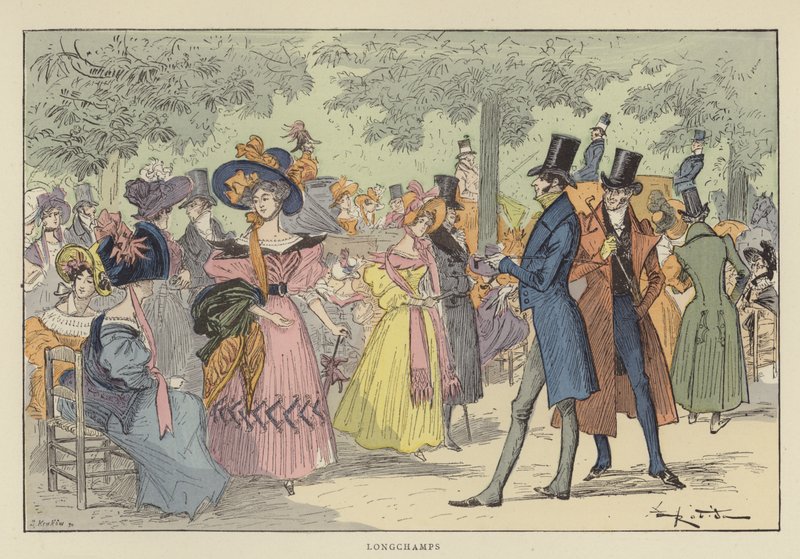 Longchamps de after Albert Robida